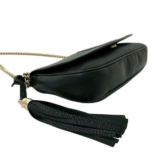 GUCCI Black Leather Shoulder Bag - Picture 7 of 10